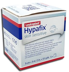Hypafix Gentle Touch 5cm x 5m Tape for Fragile Skin, 1 count, Sterile, Latex-free, 0.08 grams, Polyethylene