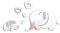 VORCOOL Elefant Herzen Wandtattoo 3D Spiegel Wand Aufkleber Kinderzimmer Babyzimmer Wanddekoration, Silber