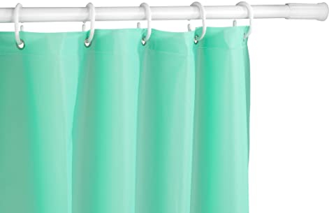 Allstar Barre de douche télescopique blanc 110 - 185 cm - Tringle pour rideau de douche , Aluminium, 110-185 cm, Blanc
