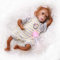 iCradle Reborn Dolls 48 cm Realistische Leborn Baby Monkey Dolls Spielzeug Vinyl Weiches Silikon für Kinder