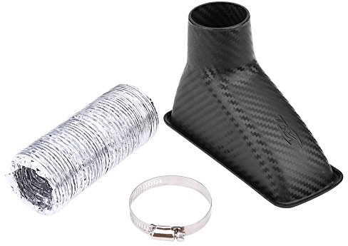 Lufttrichter Kit Kohlefaser Universal Car Turbo Turbine Einlassrohr Lufttrichter Auto Luftansaugrohr Kit Mit Klemme, Fahrzeugumbau/Nachr¨¹stung/Performance