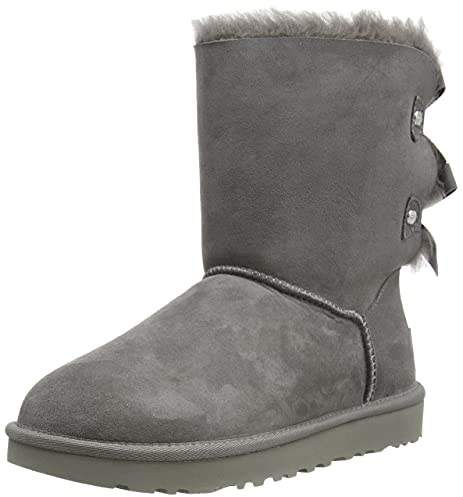 UGG Damen Bailey Bow Evergreen CLASSIC BOOT, Grey, 37 EU