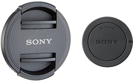 Sony ALC-F405S Vordere Objektivklappe für SEL-P1650 schwarz, 40.5 mm & ALCB1EM GEH?usedeckel f?r Alpha- und NEX- Kameras, Schwarz