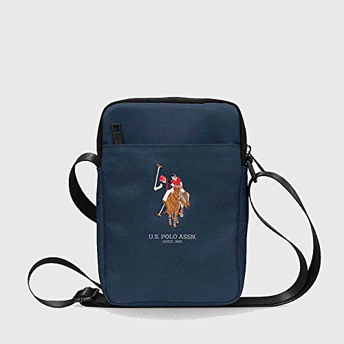 CG Mobile U.S.Polo Assn. Tablet-Tasche, verstellbarer Schultergurt, geeignet für Outdoor, Business, Büro, Schule, leicht, schlank, offizielles Lizenzprodukt (8 Zoll, Marineblau)