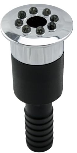 Kerry Electronics Wasserspielleuchte blau, inkl. Trafo, 0,6 Watt, IP68, 12V, 103 LUX, 650 cm Kabel, 8 LED, LED Ring Brunnen, Wasserspielbeleuchtung | Unterwasserlicht | Unterwasserstrahler