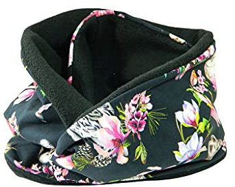 Loop Schal Eule Uhu Rosen Blumen Schlauchschal endlos Damenschal Loopschal