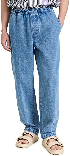 Obey Men's Easy Denim Pants, Light Indigo, Blue, S