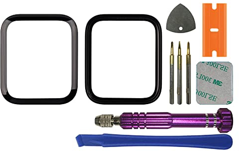 swark Set di riparazione per display in vetro anteriore, compatibile con iWatch Series 4, 40 mm, serie 5, 40 mm, SE 40 mm, serie 6, 40 mm, 40 mm, con set di attrezzi
