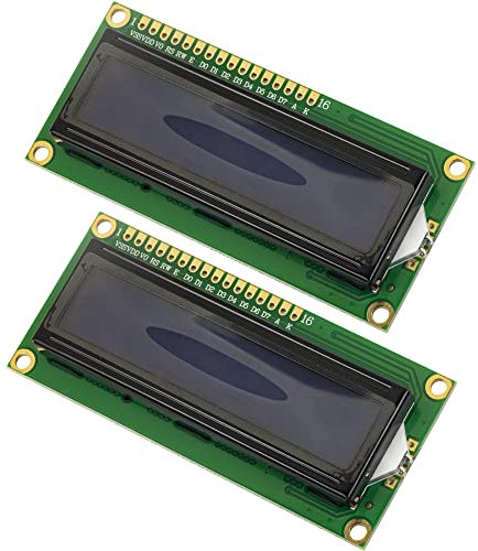 naughtystarts 2pcs 1602A LCD Display Module DC 5V 16x2 Character HD44780 Controller LCM Blue Blacklight for Arduino, Raspberry Pi Pico
