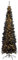 Christmas Tree World | 7ft Artificial Pre-lit Black Italian Pencilimo | Bushy and Luxury Quality PVC Tips | Easy to Assemble and Take Down | 68cm Diameter