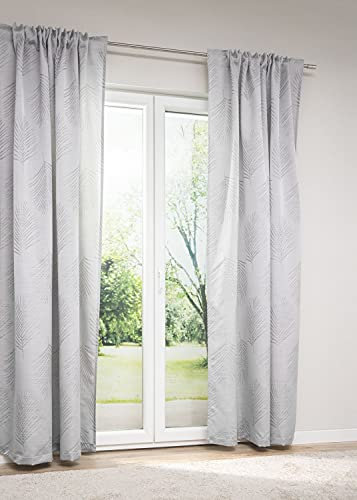 LYSEL - Dekoschal Ejeda #1W in den Maßen (B x H): 146cm x 245cm in Silbergrau/grau