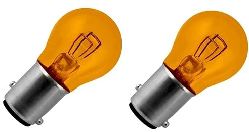 cyclingcolors 2x ampoule 12V 21/5W BAY15D orange double filament ergots décalés clignotant voiture moto