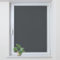 Allesin Store Enrouleur Occultant Thermique sans Perçage, Rideau Opaque Isolant, Montage Simple pour Fenêtre ou Porte, 90l x 220L cm, Largeur du Tissu 86 cm, Gris Foncé