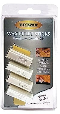 Briwax Filler Sticks White – Quick Wood Repair for Scratches, Cracks & Nail Holes | Assorted Shades