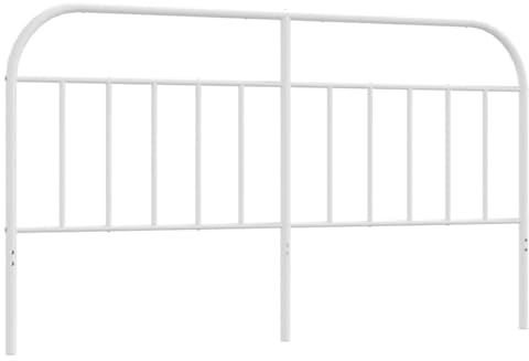 vidaXL Ersatz-Kopfteil Metall Weiß 180 cm