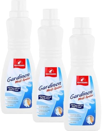 Hoffmanns Gardinen Weiß-Spüler – Pflege, Schutz und Glanz für Gardinen – Mit Weiß-Strahlkraft, UV-Schutz und Anti-Vergilbung – 1 x 500 ml (Packung mit 3)