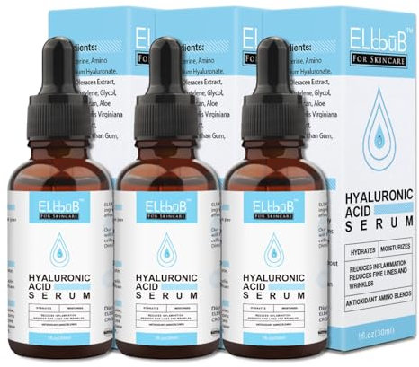 P-Beauty Hyaluron Serum Gesicht - 30ml | Gesichtsserum mit Hyaluronsäure | Anti Aging | Hyaluronic Acid Serum | Gesichtspflege, Hautpflege mit Aloe Vera | Bio & Vegan | Anti Falten | 3x30ml