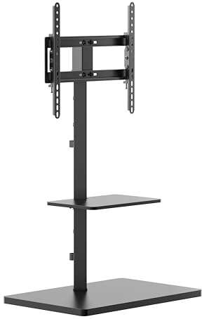 PureMounts Soporte de TV, Soporte, Soporte de TV Universal para 32-65 Pulgadas Samsung, LG, Philips, Panasonic y Muchos más, MAX. Vesa 400x400 & 35 kg, Negro