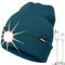 ATNKE LED Mütze mit Licht, USB Typ C Wiederaufladbare 4 LED Beleuchtete Laufmütze Extrem Heller Lampe Winter Warme Stricken Mütze für Herren und Damen Geschenke/Olive Green