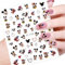 12-Blätter Cartoon Maus Nail Art Aufkleber, Mouse Diy Nail Decals, Niedliche Cartoon 3d Selbstklebende Nail Art Sticker, Mouse Nägel Sticker Set, Nagel Dekoration für Mädchen Oder Frauen
