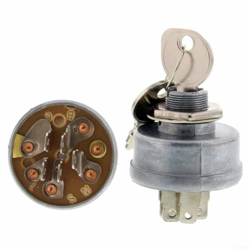 Kit de démarrage d'allumage pour tracteur tondeuse autoportée 725-0267A, pratique et pratique, avec touches, bornes, interrupteur de démarrage