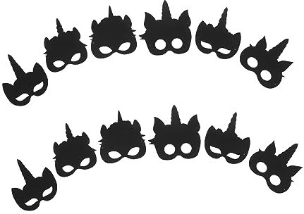 CORHAD 1satz Masks Bastelset Teile Scratch Masken Für Kreatives Malen Für Halloween Und Partys Für Familien Und Schulaktivitäten