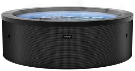 Wave Tahoe Eco Foam Spa | Tragbarer Outdoor-Hot Tub mit schneller Aufheizung | Strapazierfähiges PVC-Material | Einfacher Aufbau (Charcoal Black, 6 Person)