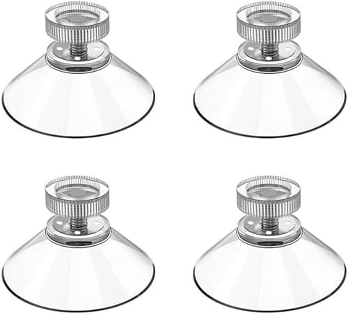 BITHAI 4 Stück Saugnapf Kompatibel mit Needit Park Lite Parkscheibe, Hitzebeständig Starke Haftkraft Ersatz Klebepads, Transparent Starke Aufkleber Parkuhr Klebepad Set für Windschutzscheibe