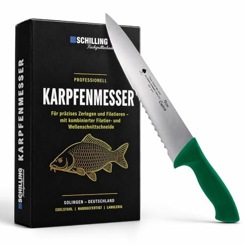 Karpfenmesser 260 mm zum Köpfen, Ausnehmen und Filetieren