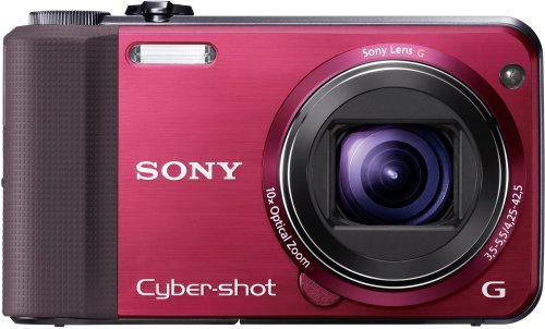 Sony Cyber-Shot DSC-HX7V 16.2 MP Exmor R CMOS Digital Still Camera with 10x Wide-Angle Optical Zoom G Lens and Full 1080/60i HD Video Red (Renewed)