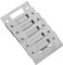 HOMSFOU 6pcs Deadbolt Strike Plates: Door Frame Stainless Steel Lock Catch Plates Replacement for Wooden Room Exterior Reinforce Security Hardware