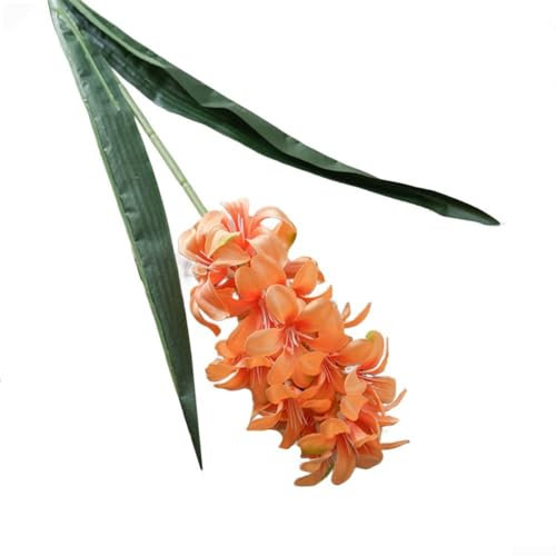 Zeitlose künstliche Hyazinthen-Blumen, elegante Ergänzung für Zuhause und besondere Anlässe (orange)
