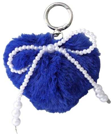 Mumuve Poms Pom Kelechains Faux Furs Furs Keychain Car Clés Anneaux Softs Plux Pompoms Courte