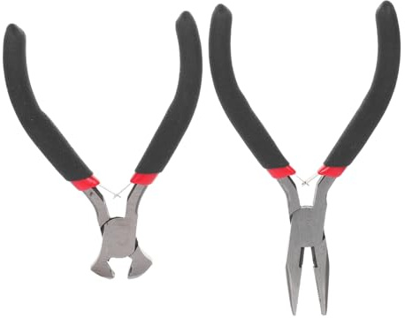 HONITANO 2pezzi Pinze Manuali Per Riparazione Cerniere Kit Tronchesino e Pinza Becchi Affilati Utensile Leggero e Resistente in Acciaio