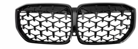 Auto-Lufteinlassgitter Fit Für BMW X5 G05 2019 X6 G06 2020 2021 2022 Auto Front Nieren Grills Grille Glanz Schwarz Silber Diamant Sport Kühlergrills(G05 GB Diamond)