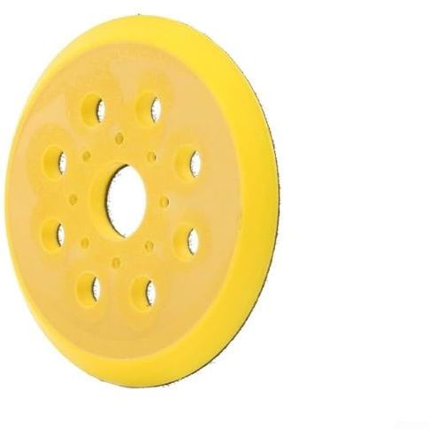 Zilimontt 5 x 220ae 125 mm 8-Loch-Backing Pex für Gex1251ae Pad 220a Pex Zoll Schleif-Exzenterschleifer, gelber PU-Rundscheiben-Adapter