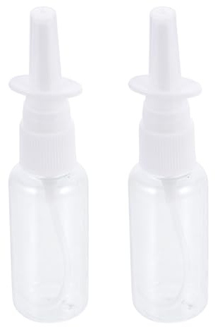 FUNOMOCYA Spray Nasale per Pulizia del Naso 2 Flaconi Riutilizzabili Beccuccio per Uso Quotidiano e Dimensioni Compatte Portatili