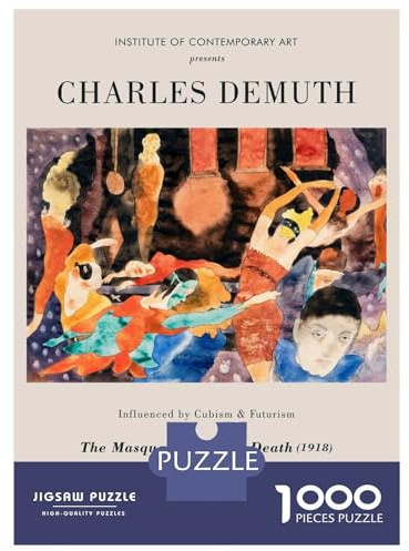 Jigsaw Puzzles 1000 Piece for Teenagers Charles Demuth The Masque of The Red Death Adult Puzzles Relax Games But Fun And Humorous Challenging To Complete 38x26cm/1000pcs