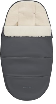 Maxi-Cosi kuschelig weicher 2-in-1 Fußsack, Graphite, geeignet für alle Maxi-Cosi Kinderwagen, auch als Sitzpolster verwendbar, ab der Geburt bis ca. 3,5 Jahre, Eco Care Stoffe