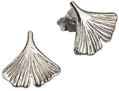 ZEEme Silver Damenohrstecker Gingko 221220057