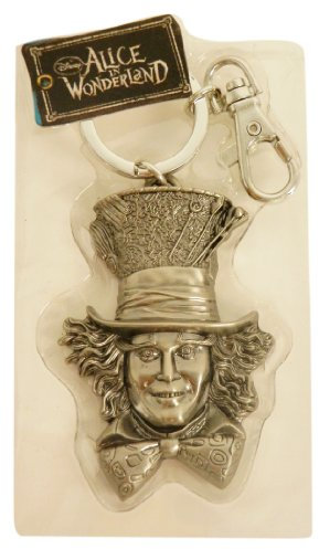 Disney Pewter Key Ring - Mad Hatter Face