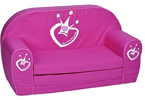 KNORRTOYS 68490 Kindersofa - Meggy My Little Princess, Rosa, 2