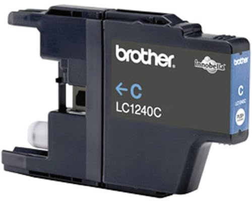 Brother LC-1240C Inkjet Cartridge, Cyan, Single Pack, Standard Yield, Includes 1 x Inkjet Cartridge, Brother Genuine Supplies