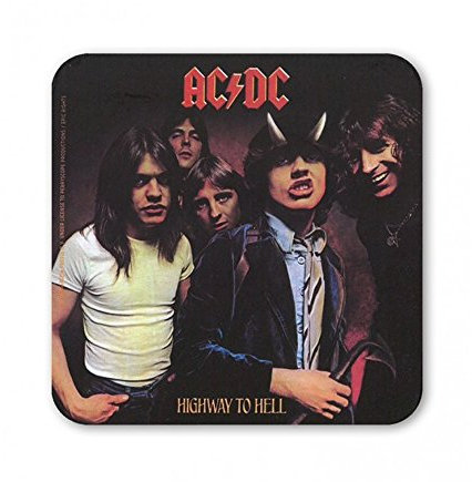 AC/DC UNTERSETZER HIGHWAY TO HELL NEU