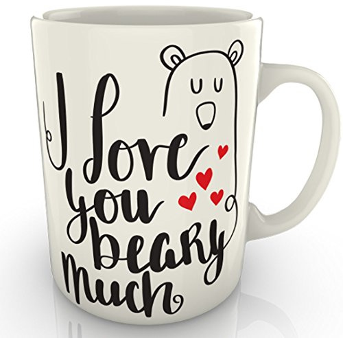 grabmybits I Love You Beary Much Mug Gift Love Anniversary Valentines