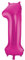 Folat 631914 - Folienballon Zahl 1 - magenta - ca. 86 cm