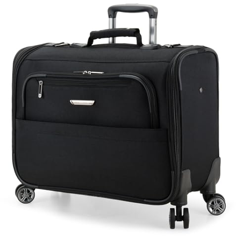Traveler's Choice Handgepäcktasche Softside mit 8 Rädern, schwarz, 53,3 cm