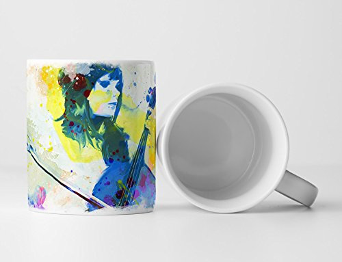 Chello Spielerin I Tasse als Geschenk, Design Sinus Art
