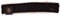BR Genickriemenschoner aus medizinischem Lammfell, ca. 3 cm breit (Schwarz/Natur)