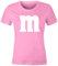 MoonWorks® Damen T-Shirt Gruppen-Kostüm M Aufdruck Kostüm Fasching Karneval Verkleidung rosa XL